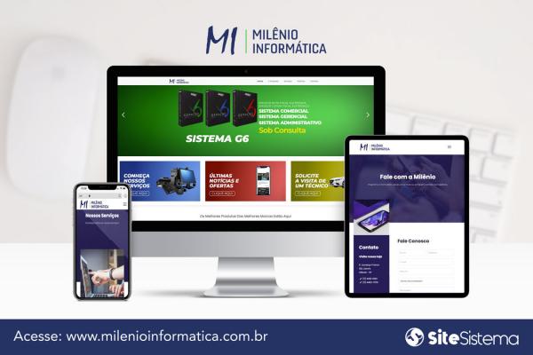 Site Loja e Assistência Técnica Milênio Informática